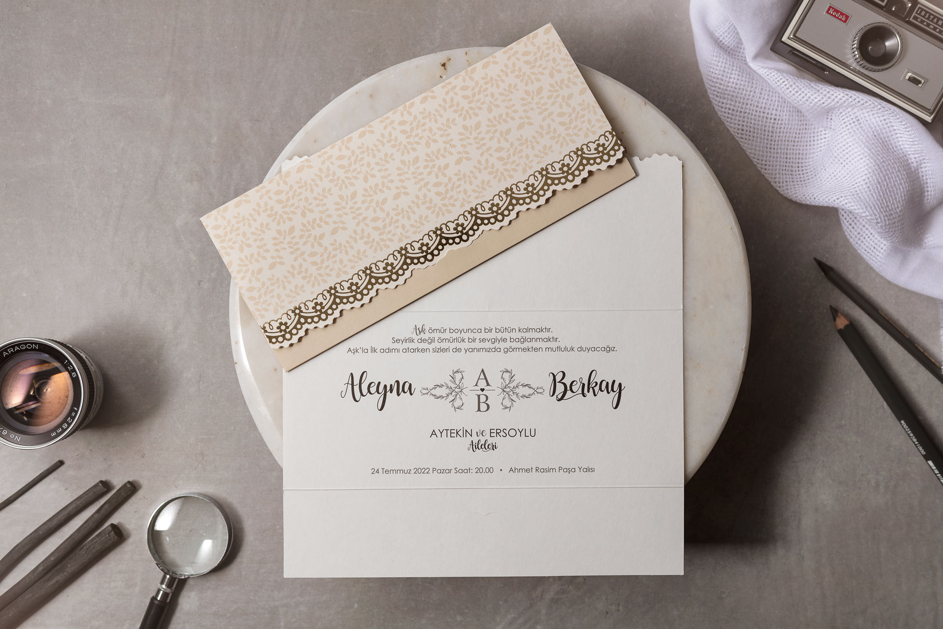 Wedding Davetiye     8454 - 3